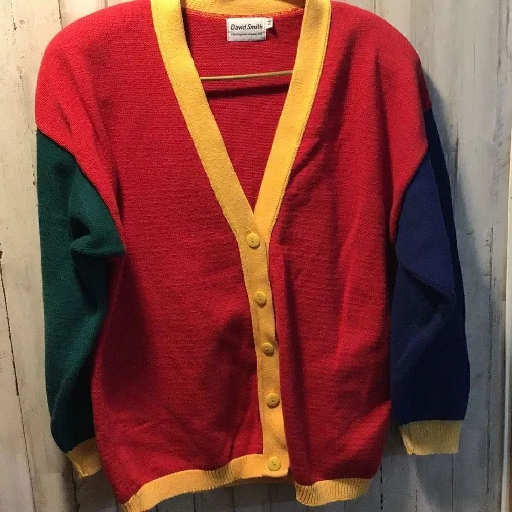 Sweater vintage David Smith varsity sweater size medium